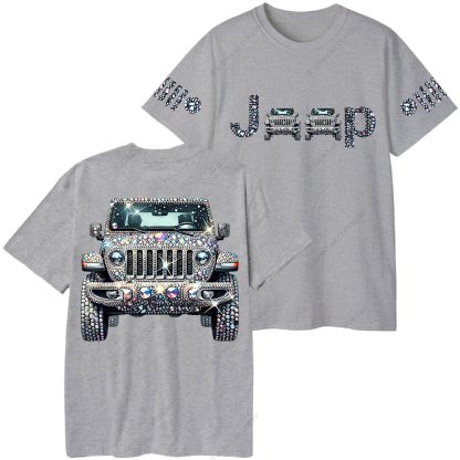 Bling Sparkle Rhinestone Car Glam Girl Jp T-Shirt