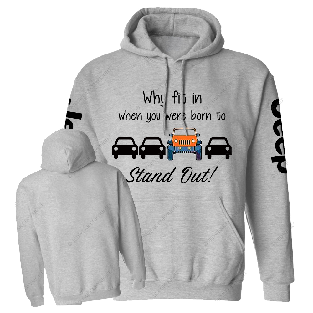 Orange Wrangler Why Fit In When You Were Born To Stand Out Jp Casual Hoodie