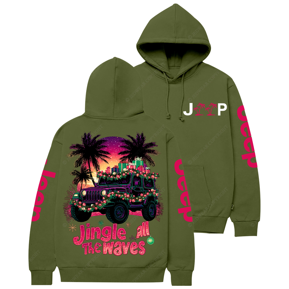 Jingle All the Waves Jp Casual Hoodie