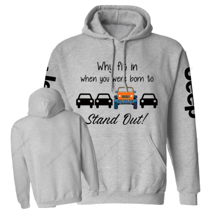 Orange Wrangler Why Fit In When You Were Born To Stand Out Jp Casual Hoodie