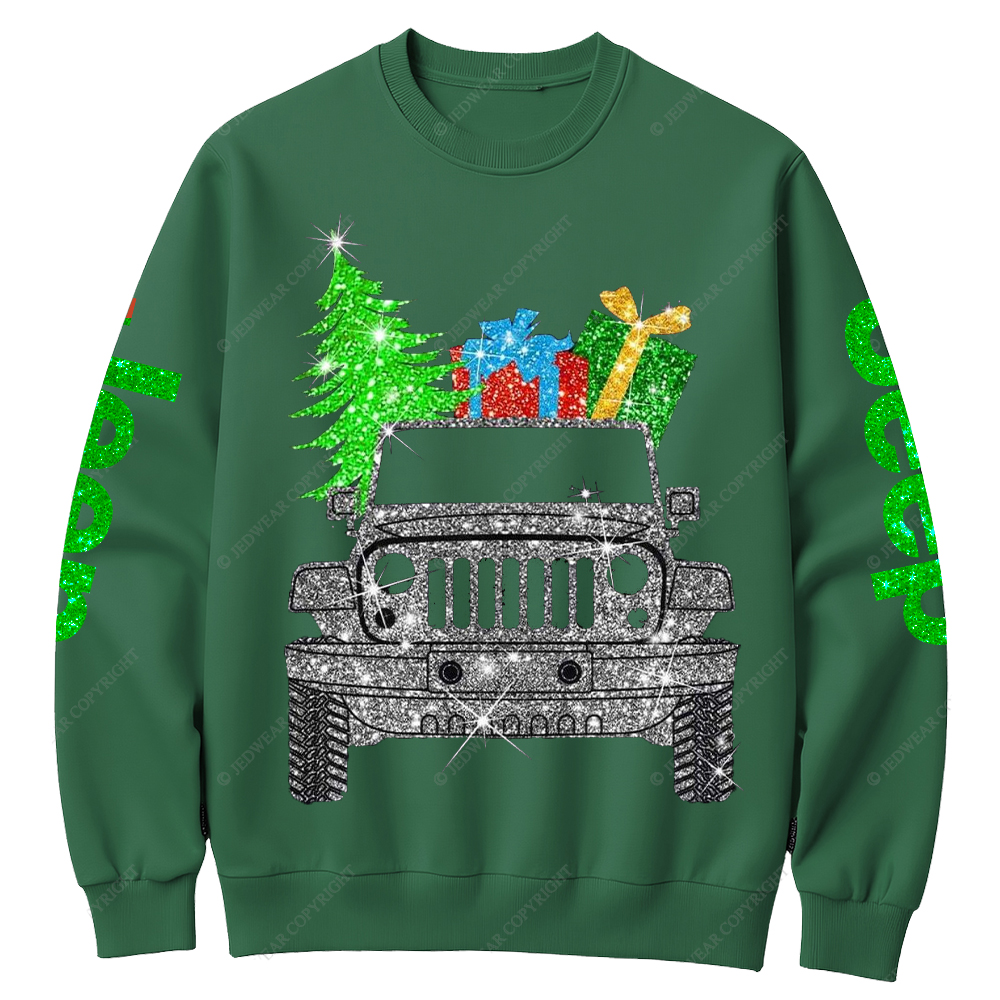 Merry Christmas Bling Jp Crew Neck Sweatshirt