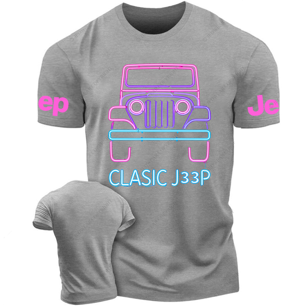 Colorful Neon Lines Off-Road Clasic Jp T-Shirt