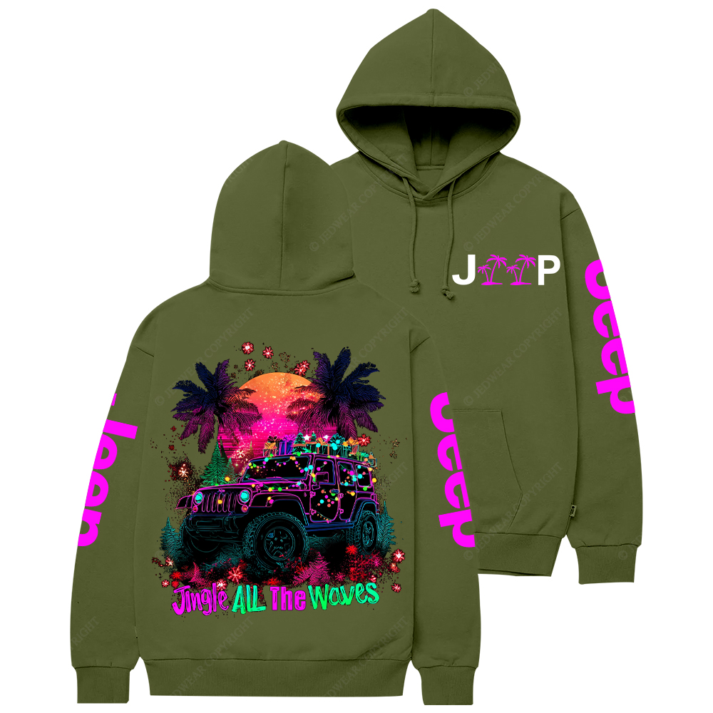 Jingle All the Waves Jp Casual Hoodie