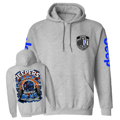 Police Jeepers Back The Blue Dover Motor Speedway Jp Casual Hoodie