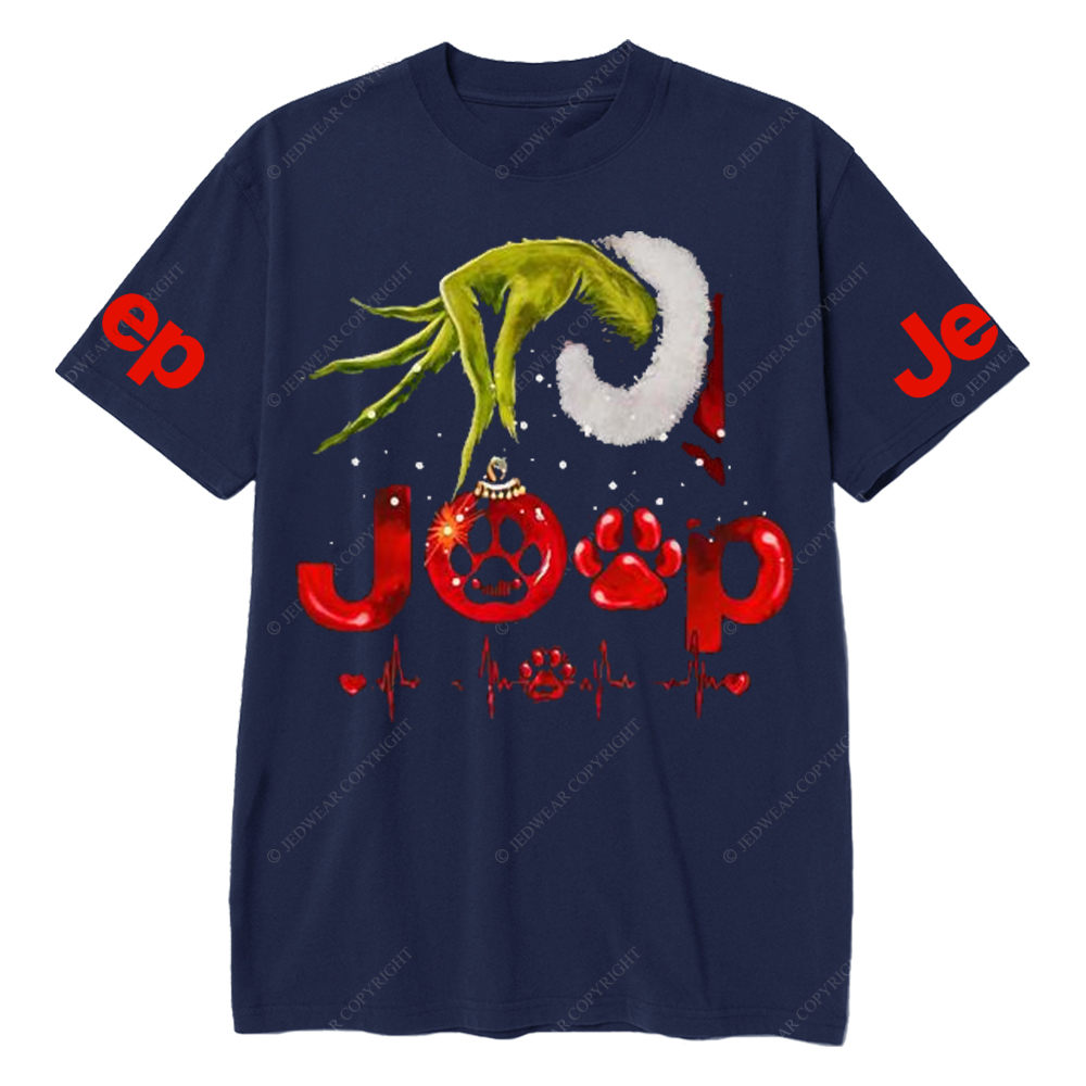 Hand Holding And Dogs Merry Christmas Jp T-Shirt