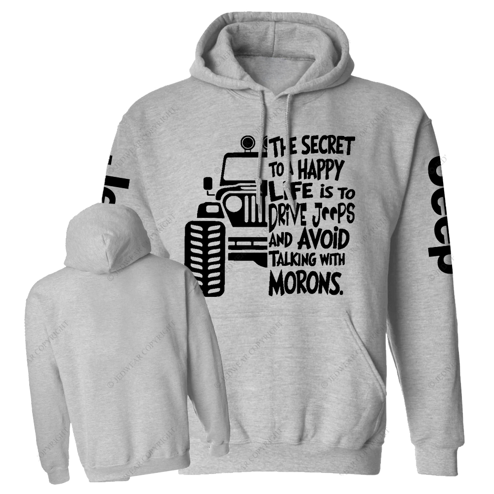 The Secret To A Happy Life Is To Drive Jp Casual Hoodie