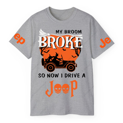 Halloween My Broom Broke So Now I Drive A Car JP T-Shirt