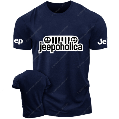 Halloween Jeepoholica Skull Four-Wheeler Jp T-Shirt