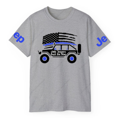 Little Jeepers Back The Blue Policeman American Flag Jp T-Shirt