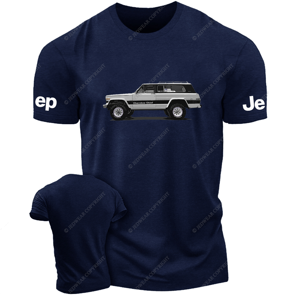 Jp Cherokee Chief Driving On The Road Jp T-Shirt