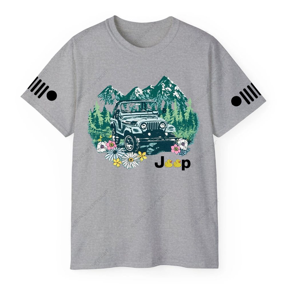 Off-Road Vehicle Driving On The Forest T-Shirt