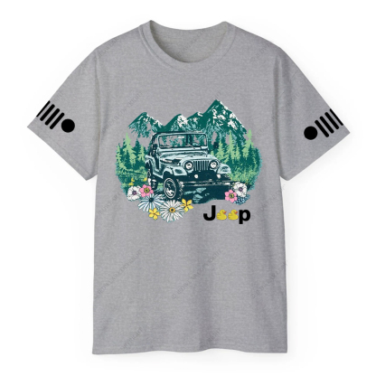 Off-Road Vehicle Driving On The Forest T-Shirt