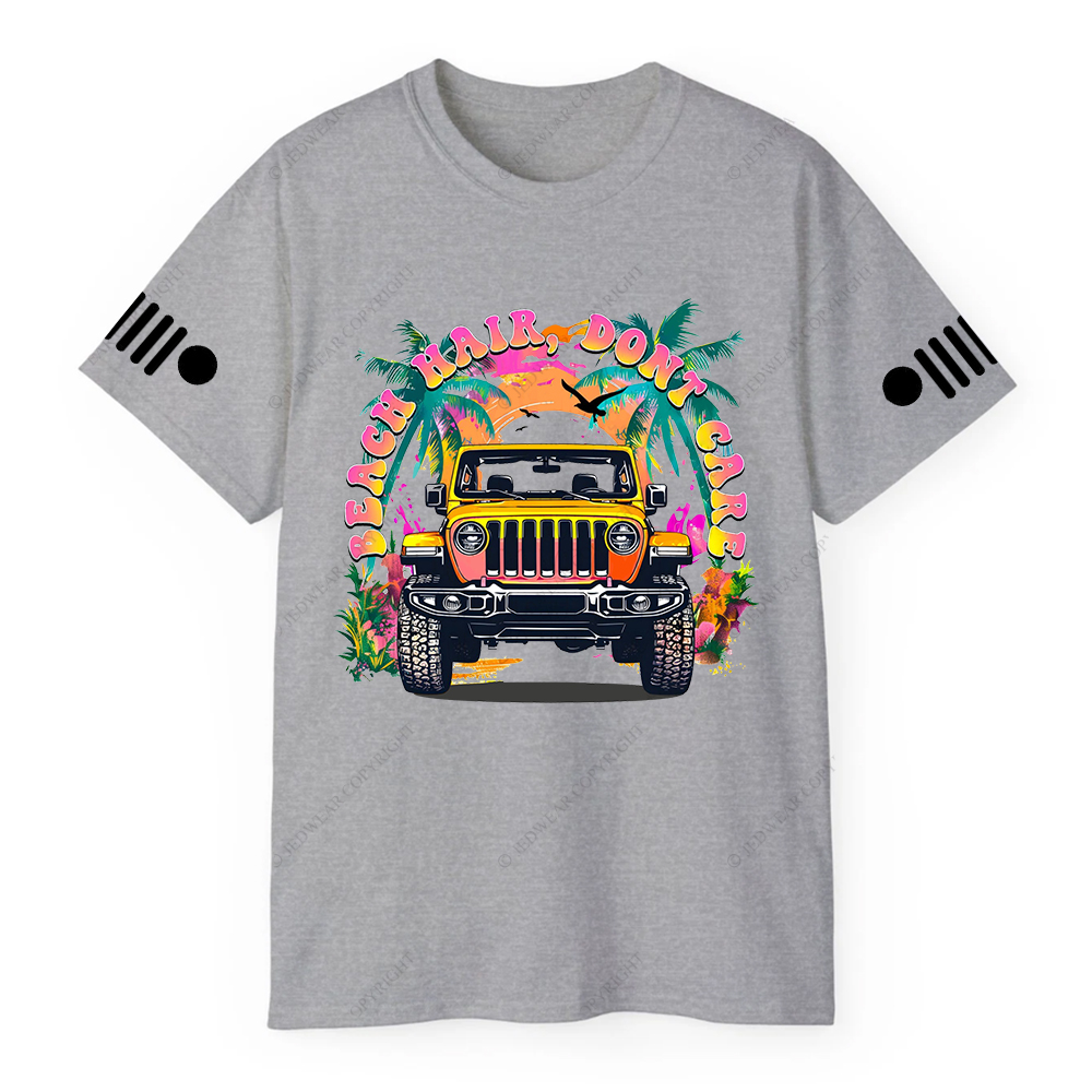 Colorful Beach Hair Don't Care T-Shirt