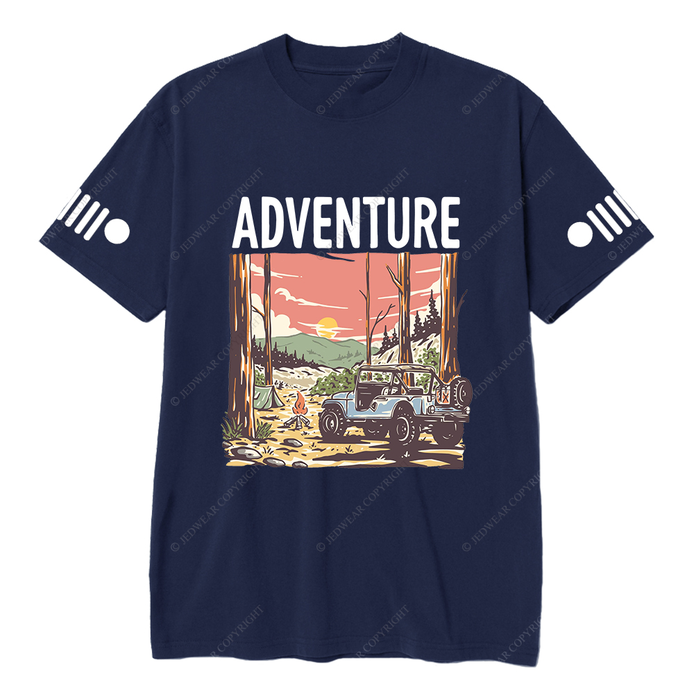 Colorful  Adventure Fire Sun Trees Jp T-Shirt