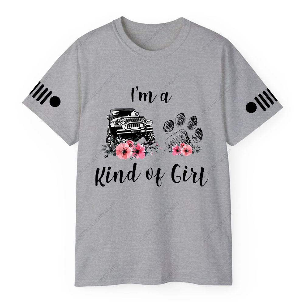 I'm A Kind Of Girl Dog Paw Flower Jp T-Shirt