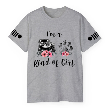 I'm A Kind Of Girl Dog Paw Flower Jp T-Shirt