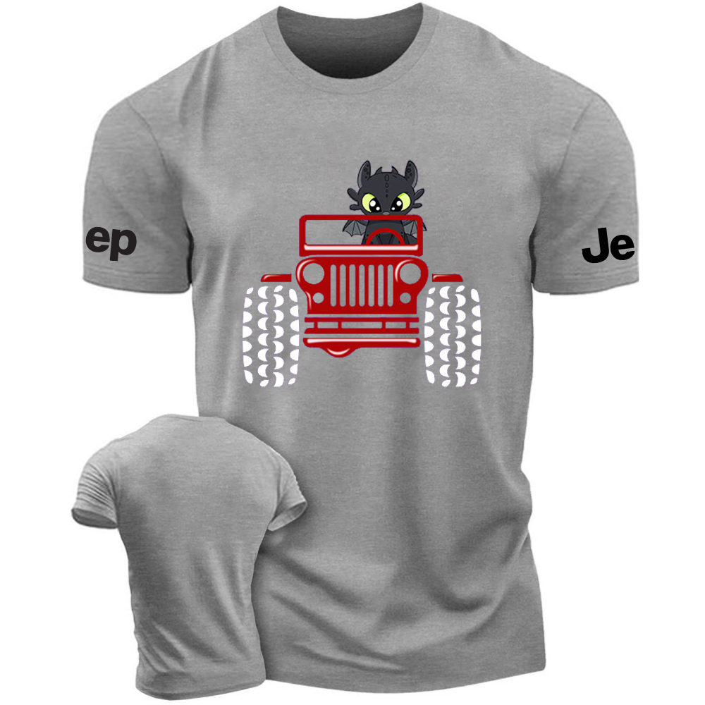Halloween A Little Bat Is Driving A Car Jp T-Shirt