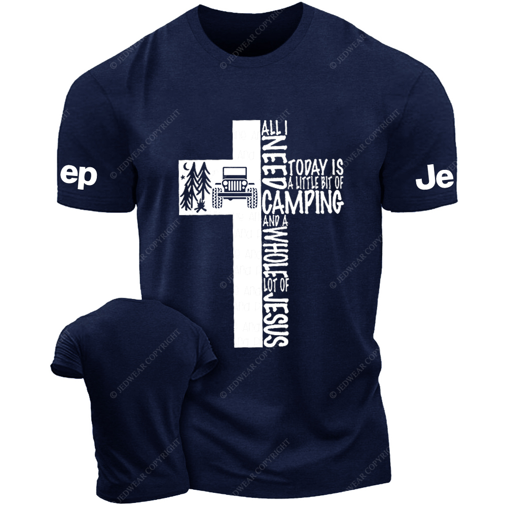 Religion Jesus Cross All Need Camping Jp T-Shirt
