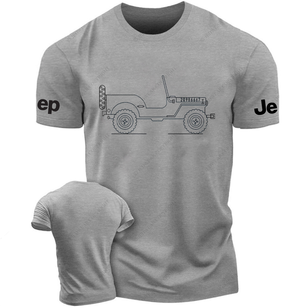 Vintage Dump Truck Line Art Jp T-Shirt