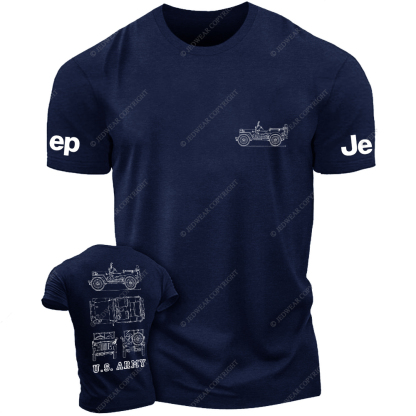 US Army Old Model Line Art Jp T-Shirt