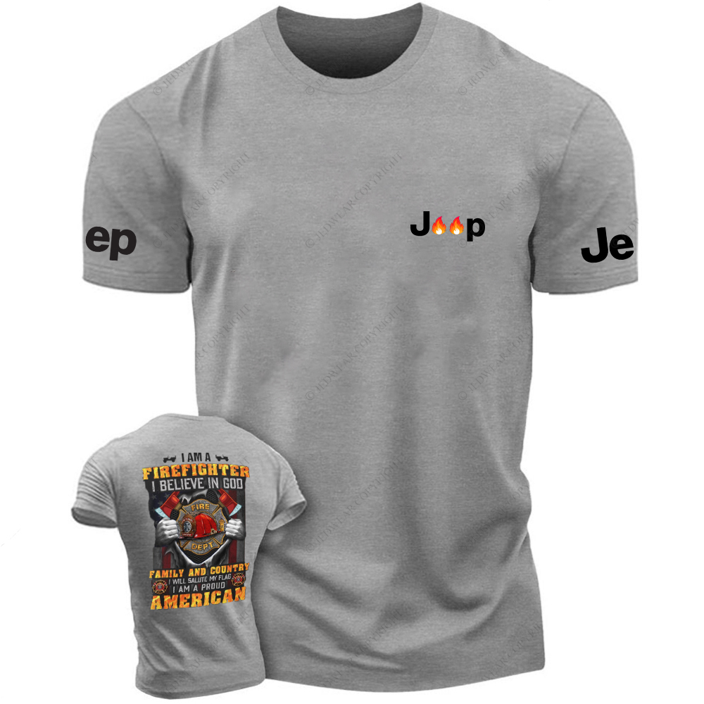 I Am A Firefighter I Believe In God Family And Country Jp T-Shirt