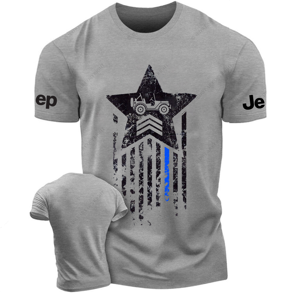 American Flag Military Star Old Dump Truck Vintage Style Jp T-Shirt