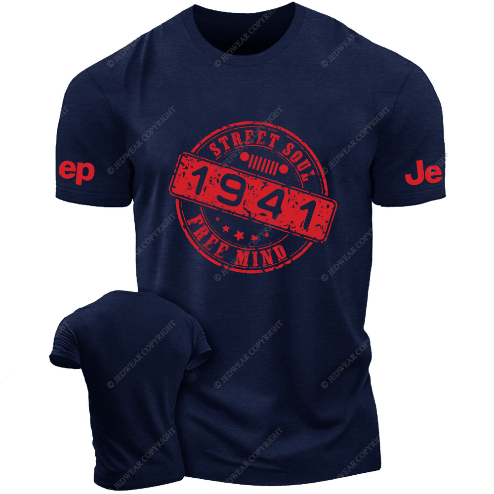 Street Soul Free Mind Created Time Since 1941 Vintage Style Jp T-Shirt