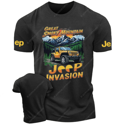 Great Smoky Mountain  Invasion Sun Tree Vintage Style Jp T-Shirt