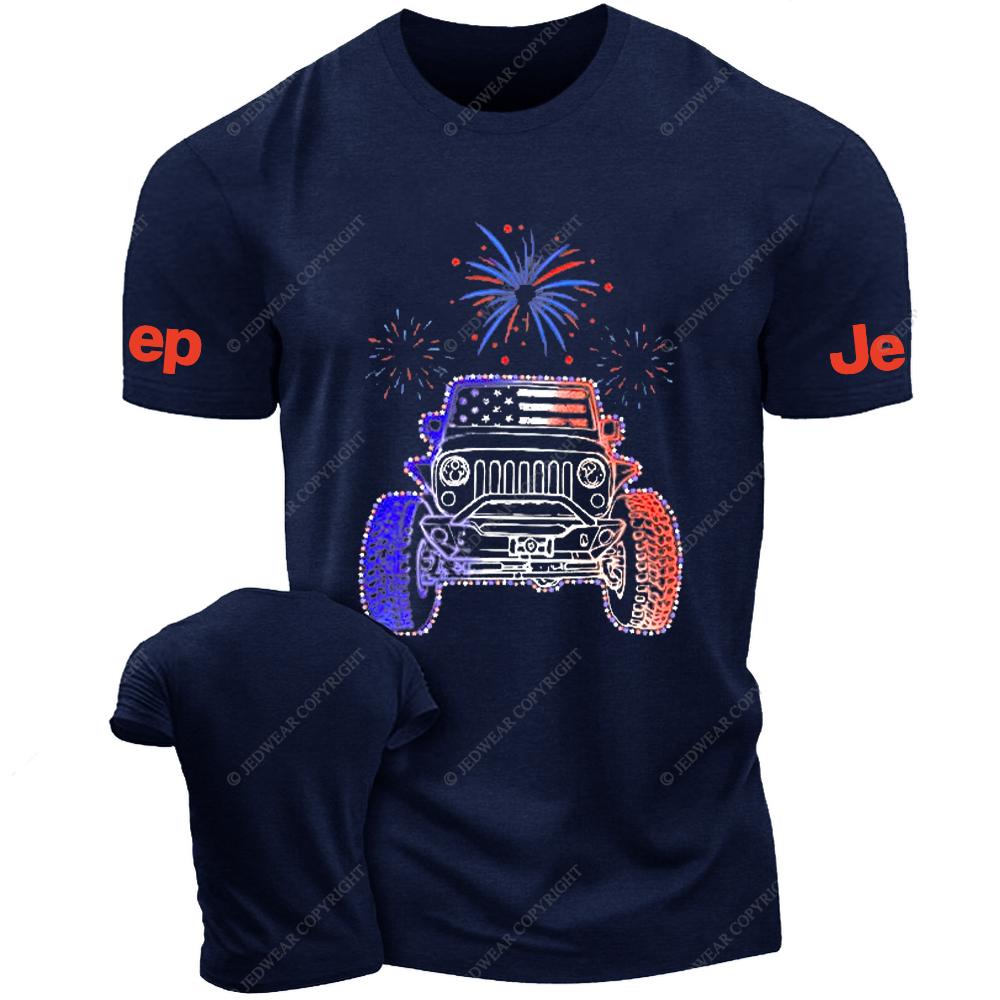 American Flag Fireworks Jp T-Shirt
