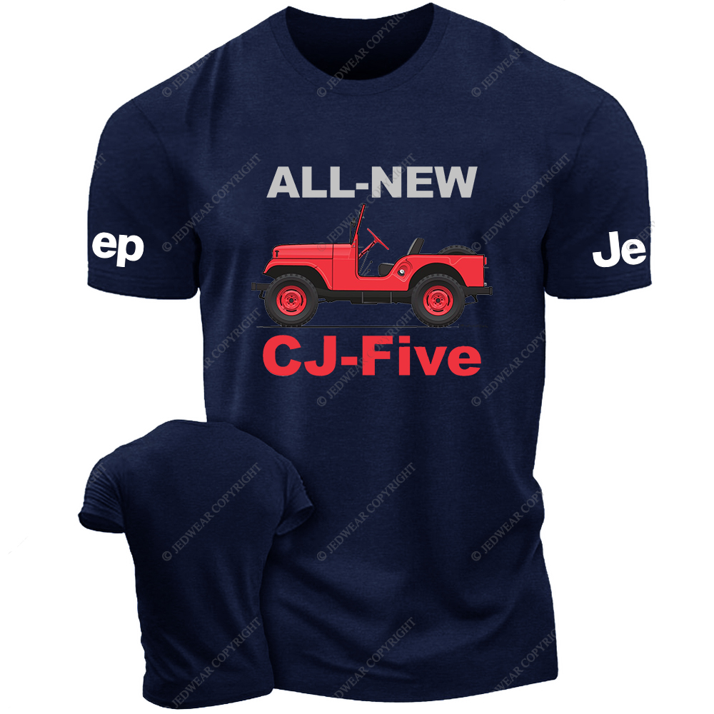 All New CJ-Five Red Off-Road Vehicle Jp T-Shirt
