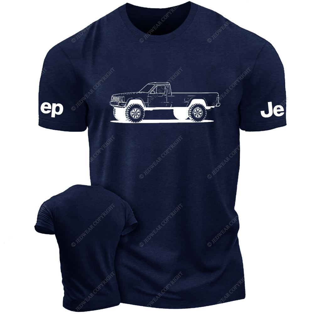 Comanche MJ Lifted Front Side View Line Art Jp T-Shirt