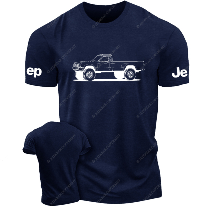 Comanche MJ Lifted Front Side View Line Art Jp T-Shirt