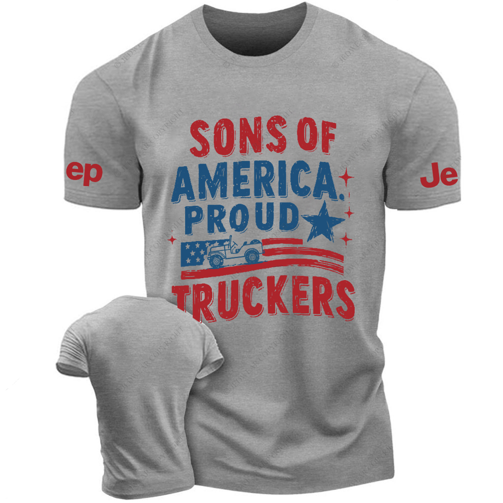Sons Of America Proud Truckers Jp T-Shirt