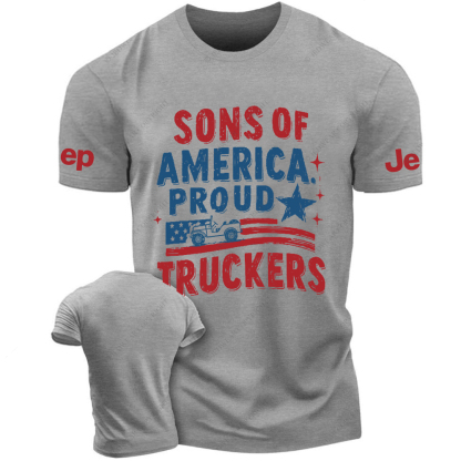 Sons Of America Proud Truckers Jp T-Shirt