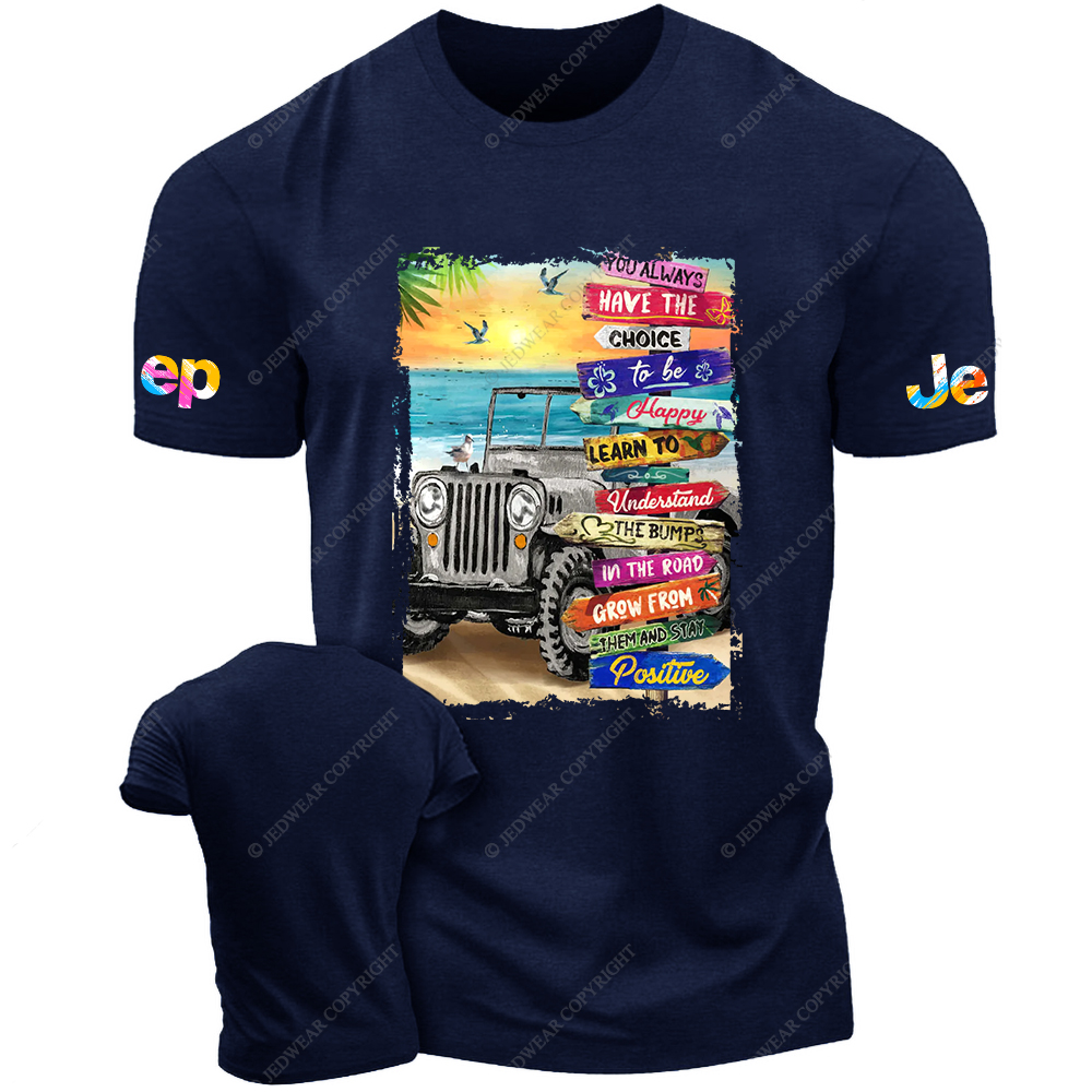 Summer Beach Grey Road Signs Jp T-Shirt