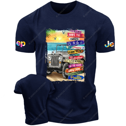 Summer Beach Grey Road Signs Jp T-Shirt