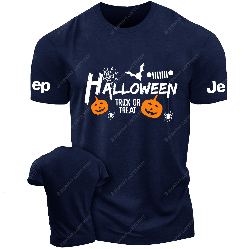 Pumpkin Halloween Bat Spider Web Jp T-Shirt