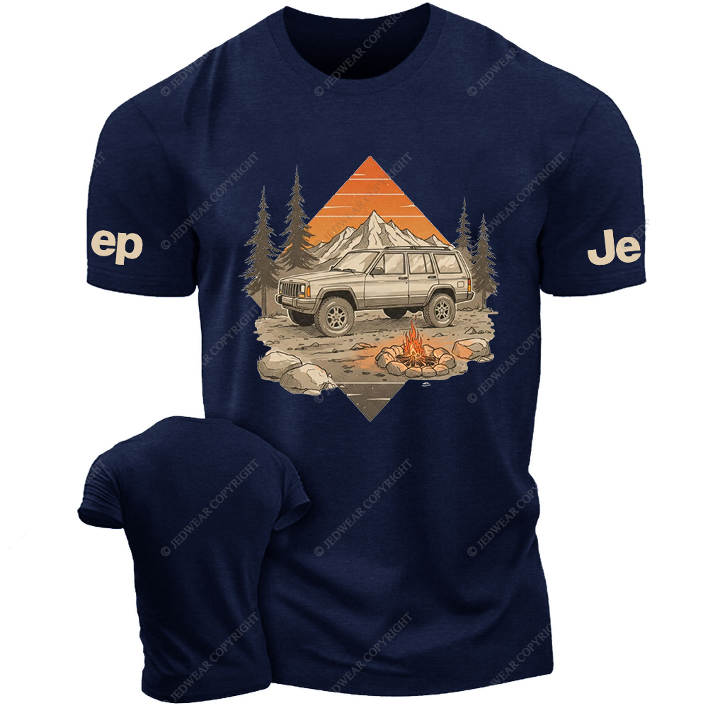 Cherokee XJ camping Vehicle Retro Design Outdoors Jp T-shirt