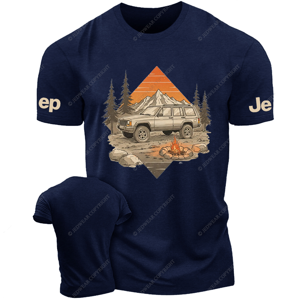 Cherokee XJ camping Vehicle Retro Design Outdoors Jp T-shirt