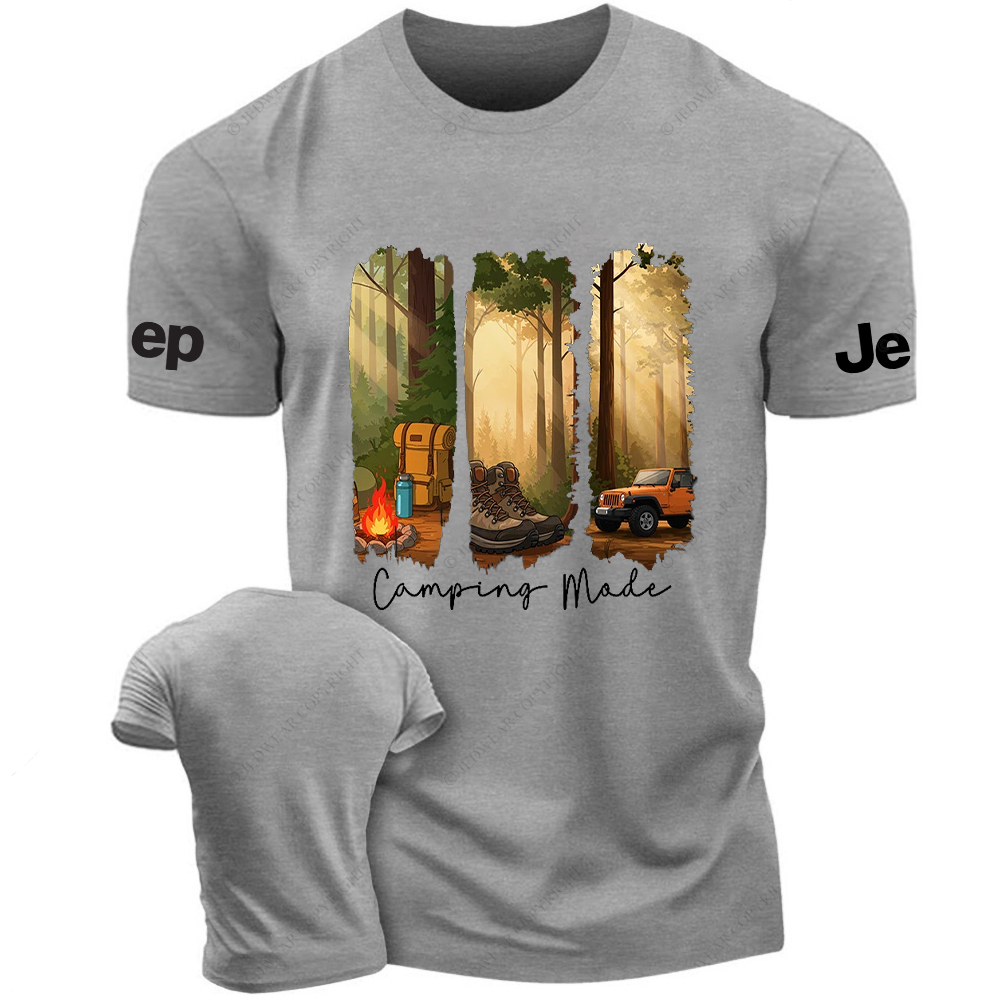 Camping In The Forest Outdoor Bonfire Jp T-shirt