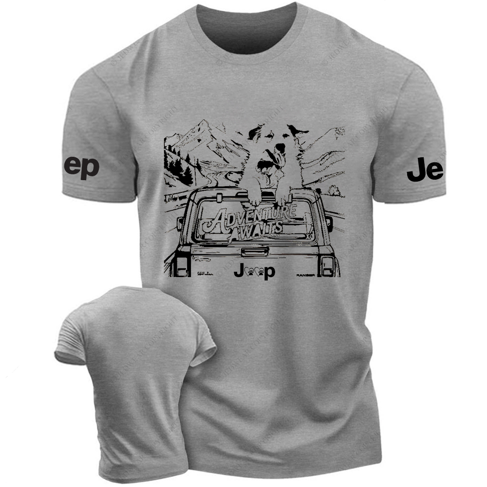 Aventure Awaits Dog Driving A Car Jp T-shirt