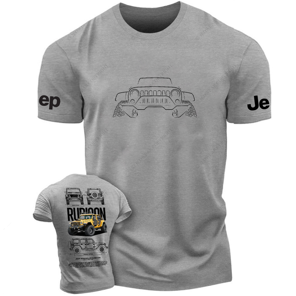 Rubicon Line Art Off-Road 4x4 Wrangler Jp T-Shirt