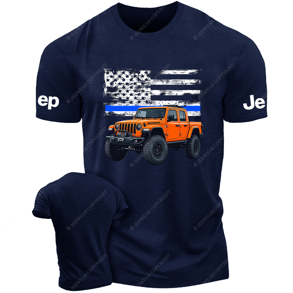 American Flag The Blue Line Honcho Jp T-Shirt