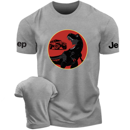 Dinosaur Silhouette Off-Road Vehicle Jp T-Shirt