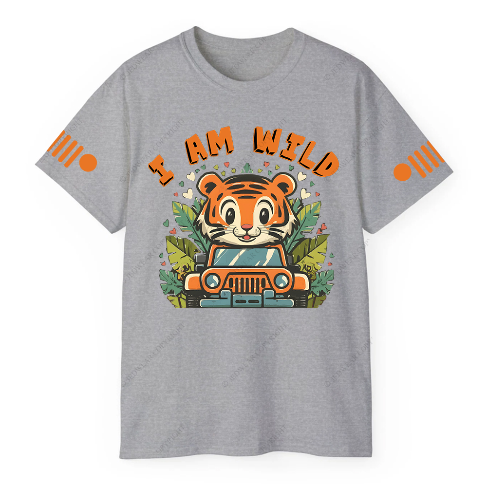 Cute Tiger Driving A Car I Am Wild Jp T-shirt