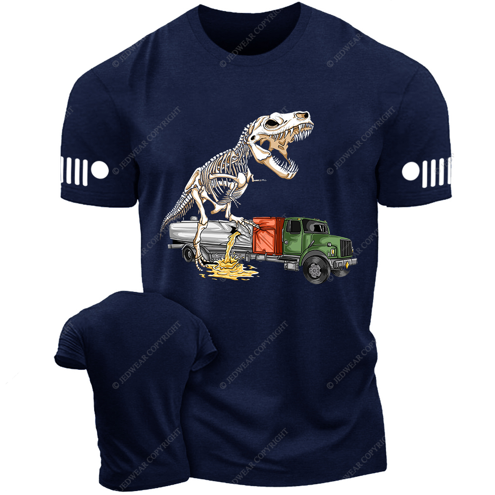 Dinosaur Bone Frame Destruction Truck Jp T-Shirt