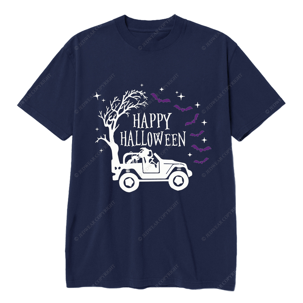 Happy Halloween Bat Trees Jp T-shirt