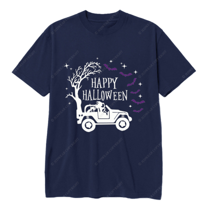 Happy Halloween Bat Trees Jp T-shirt