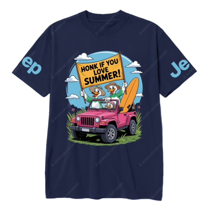Honk If YouLove Summer Duck Grass JP T-Shirt