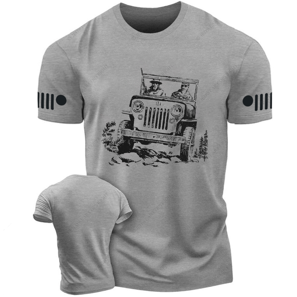Soldiers Driving A Car Jp T-Shirt